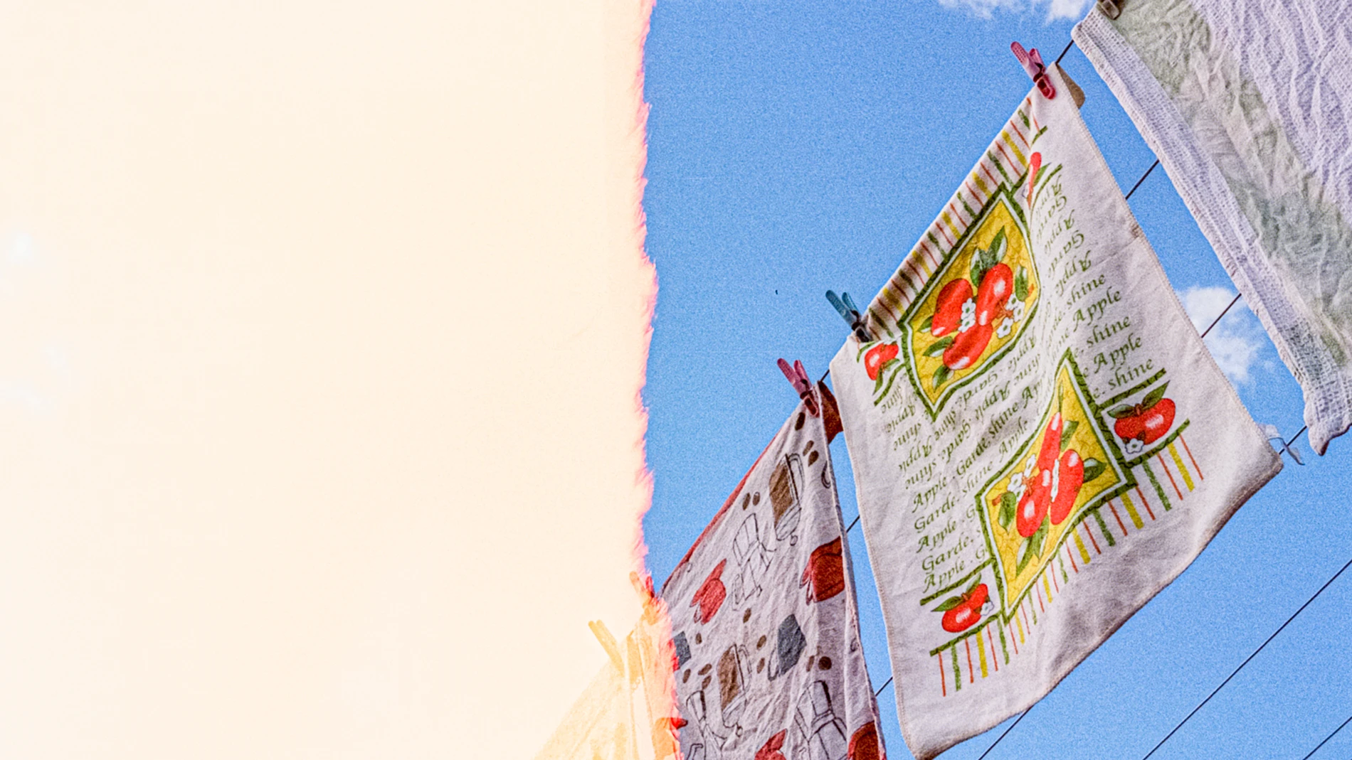 2023 Predictions: 5 Photography Trends That You'Ll See Everywhere 10 Colorful Fruitpatterned Cloths On Clothesline With Pegs, Light Leak On Left.