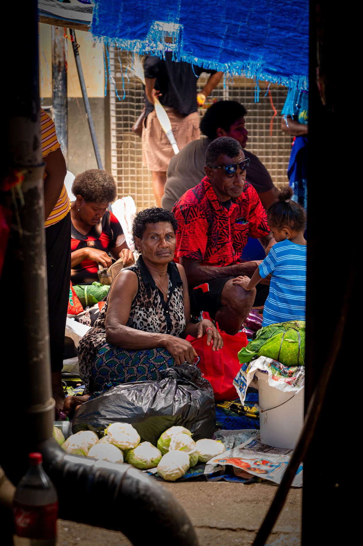 Galleries Fiji 2022 Fijian Woman Fruit Market Staring