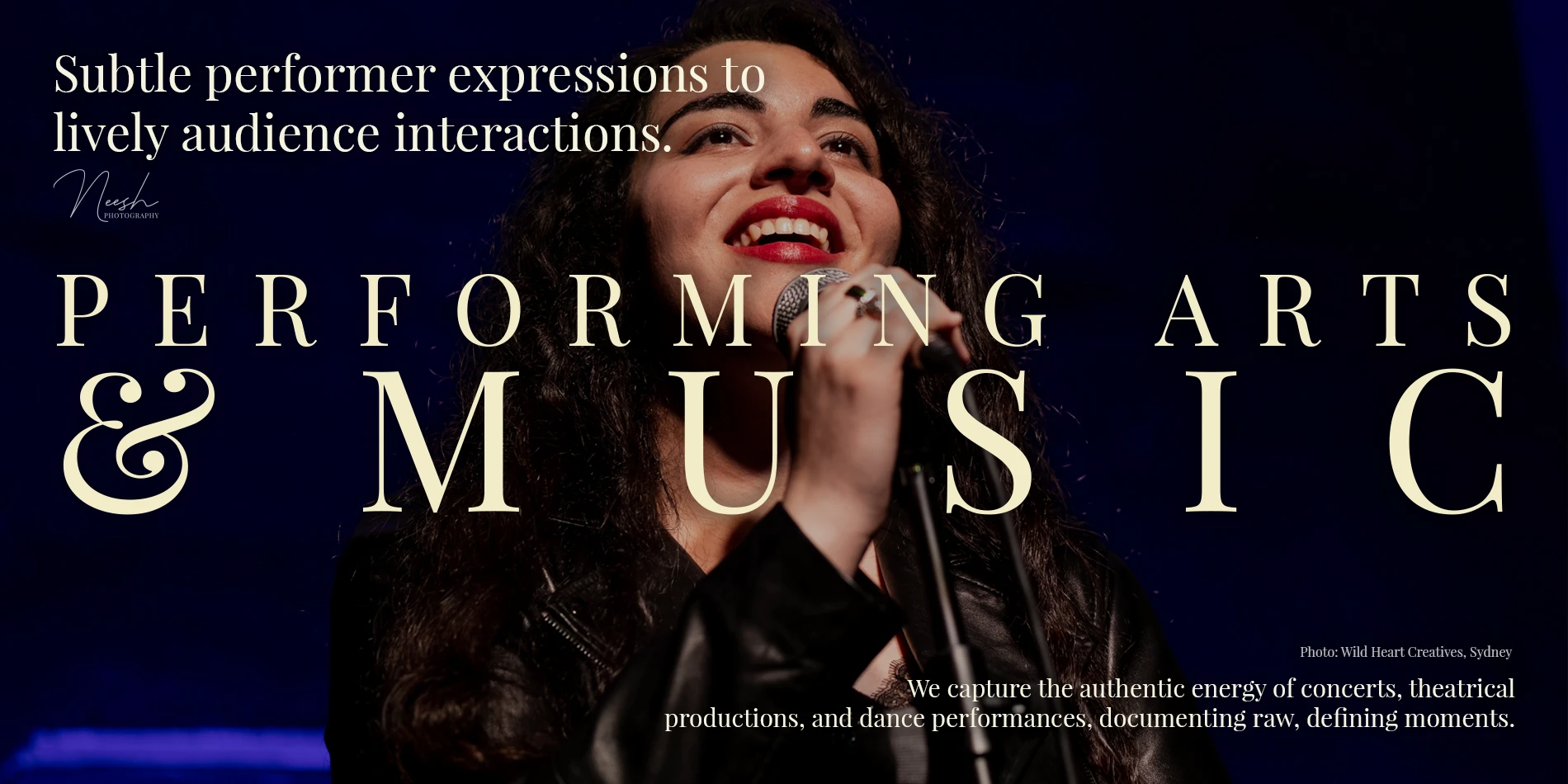 SlideEventPhotographyPerformingArtsMusic02L Performer Smiling Authentic Energy Live Performance